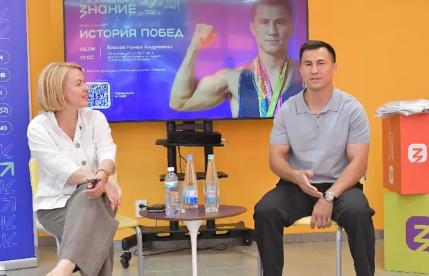Изображение новости: Олимпийский чемпион Роман Власов объявил о старте нового сезона проекта Знание.Спорт
