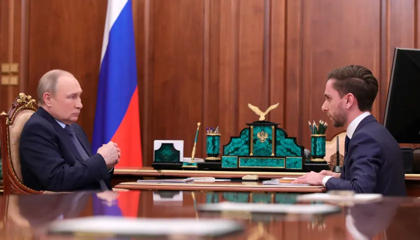 Обложка новости: Владимир Путин провел встречу с генеральным директором Российского общества «Знание»